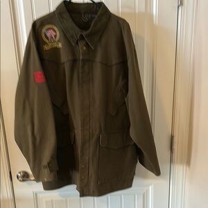 Men's Olive Green Military Jacket